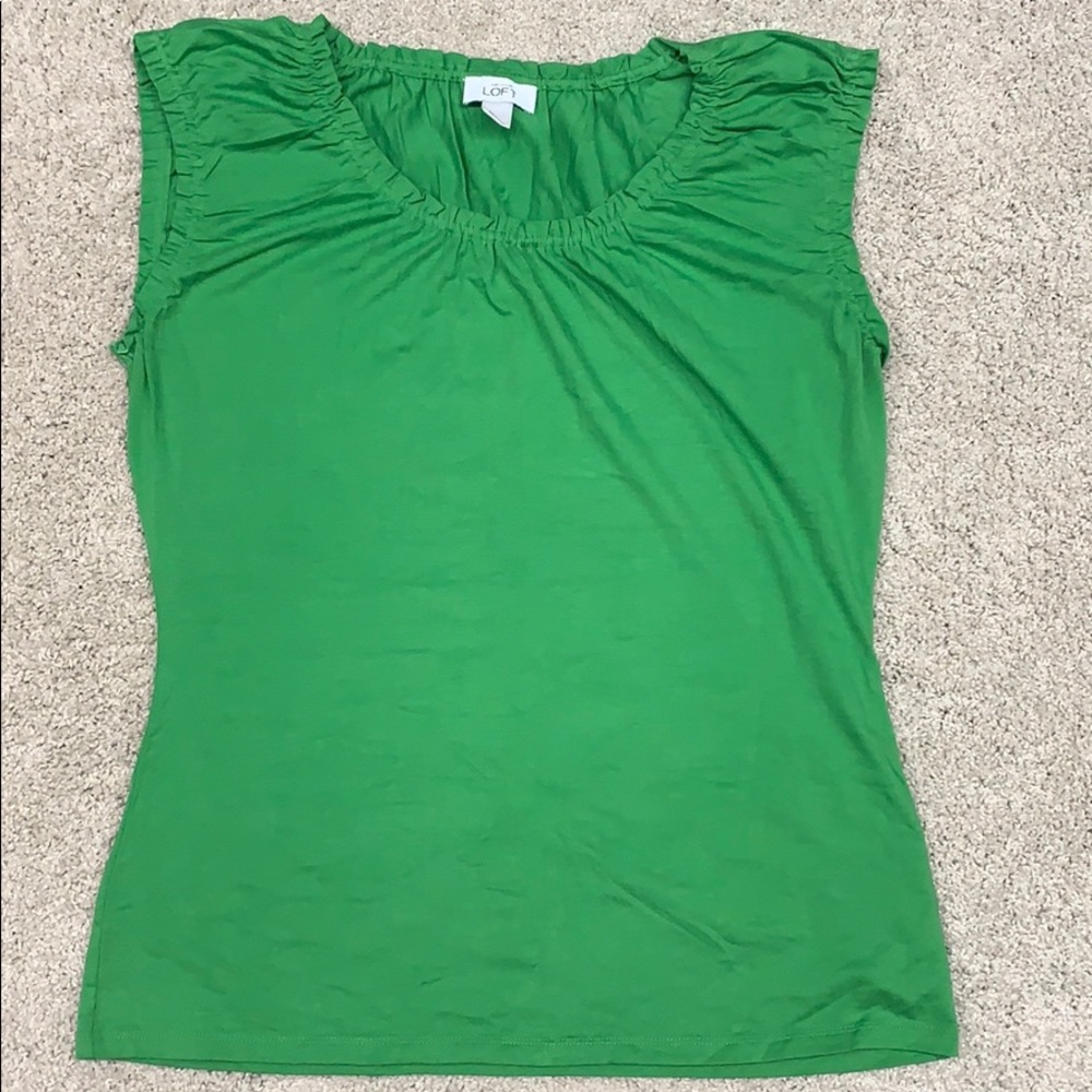 Loft NWOT green camisole.  Size L.